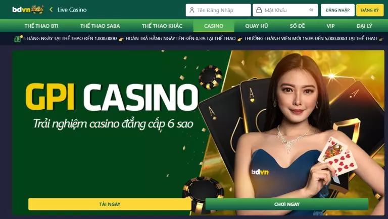 Casino trực tuyến bdvn – Thế giới game đỉnh cao có một không hai tại bdvn 12 Một vài trò chơi Bdvn casino online nổi bật nhất